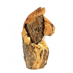 Koń rzeźba z drewna tekowego 68 cm